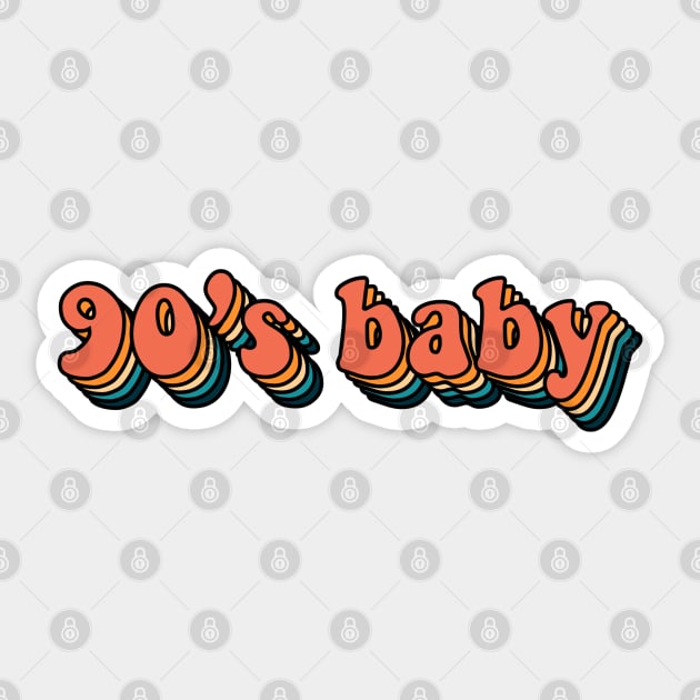 millennial design 90s baby tee Sticker by kennaplate